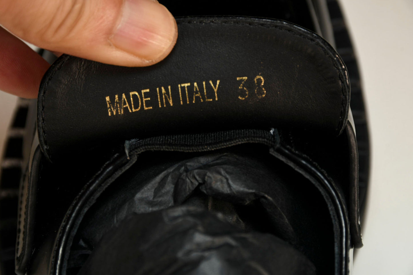 Prada Chocolate Patent Loafers 'Black' - UK 8 / US 9  / EU 42