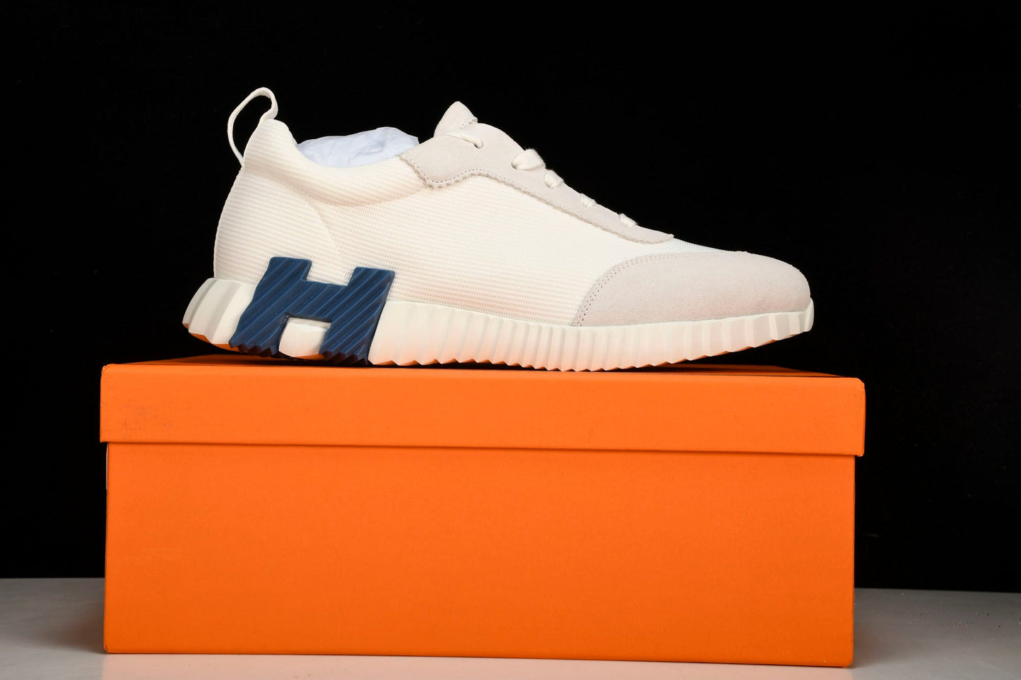 Hermès Bouncing Sneaker 'Blanc Bleu'