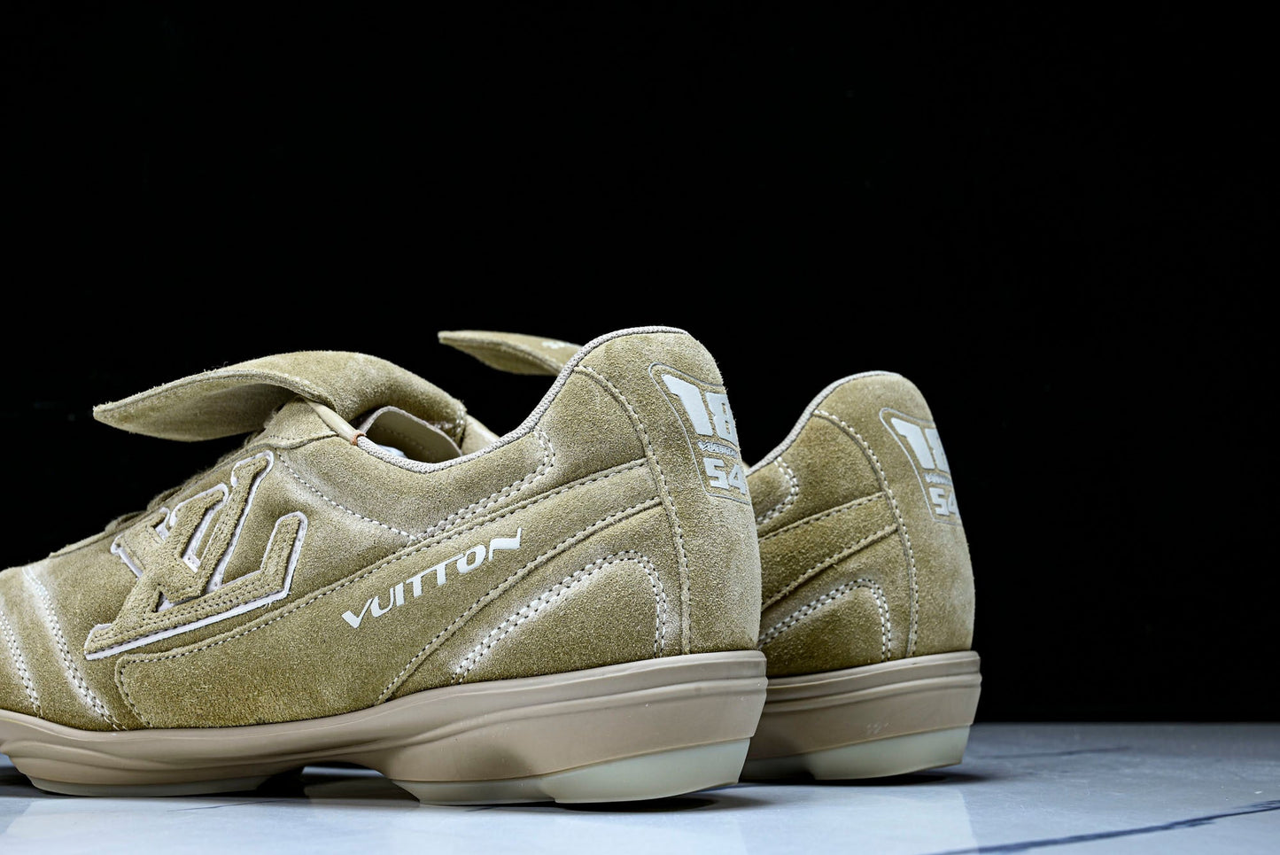 Louis Vuittоп Footprint Football Sneaker 'Beige Suede'