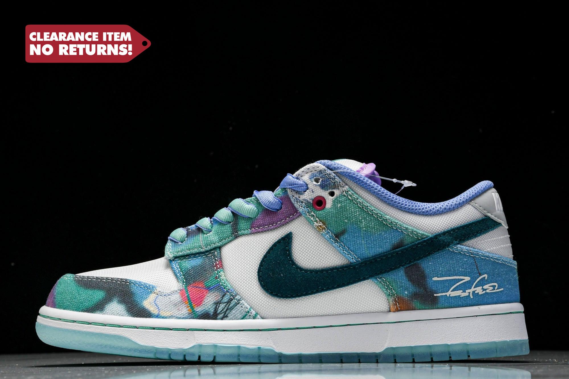 SB Dnk Low x Futura Laboratories 'Bleached Aqua' - UK W 3.5 (M 4) / US W 6 (M 4.5) / EU 36.5