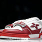 Louis Vuittоп Trainer Low Velcro Strap 'Perforated Red'