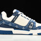 Louis Vuittоп Trainer Low 'Monogram Denim White Blue'