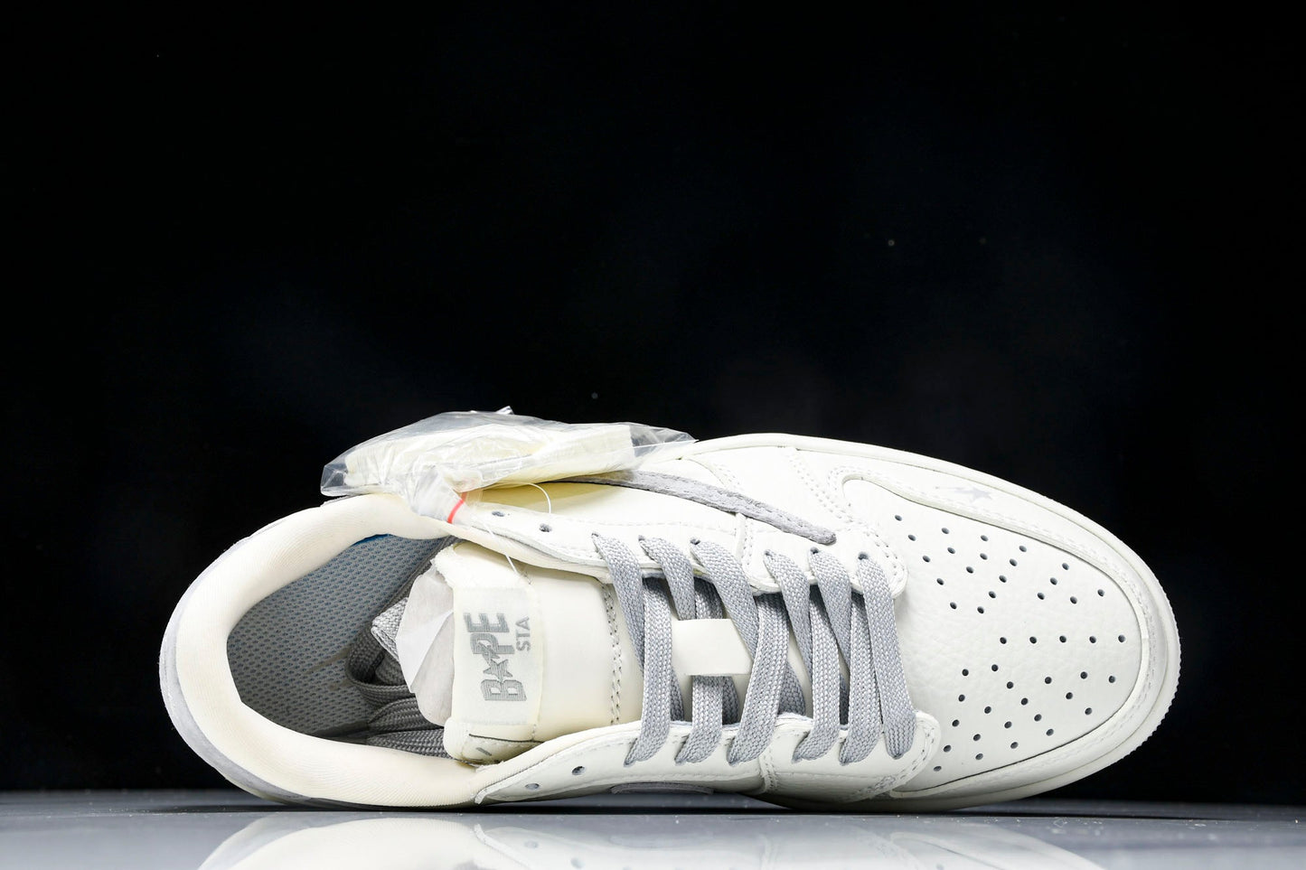 Travis Scott AJ1 Low x BAPE 'White Grey 2.0' (Custom)
