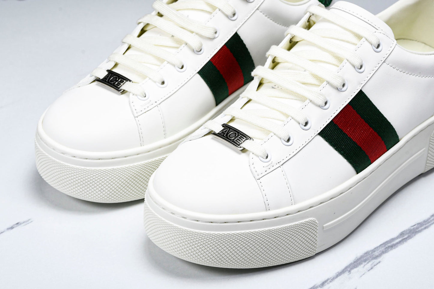 Guссi Ace Platform 'White' - (W) UK 3 / (W) US 6 / EU 36