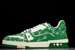 Louis Vuittоп Trainer Low 'Green Monogram Textile'