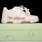 Off-White Out Of Office OOO Low Top "For Walking" - White Pink