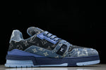 Louis Vuittоп Trainer Low 'Blue Denim Monogram Textile'