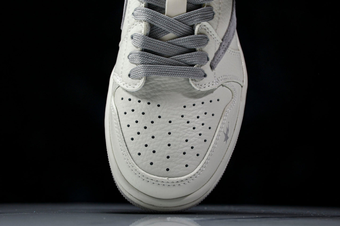 Travis Scott AJ1 Low x BAPE 'White Grey 2.0' (Custom)