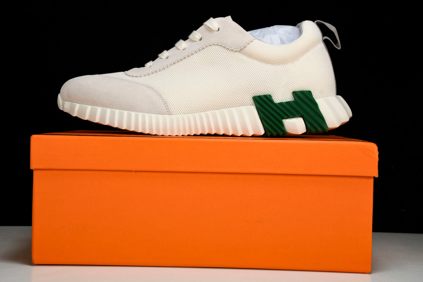 Hermès Bouncing Sneaker 'Blanc Vert'