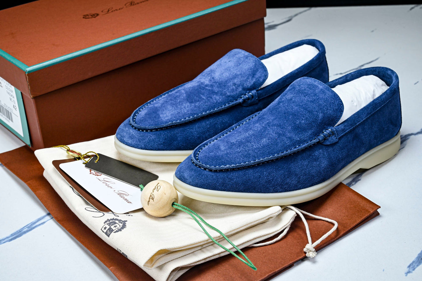 Loro Piana Summer Walk Loafer 'Blue'