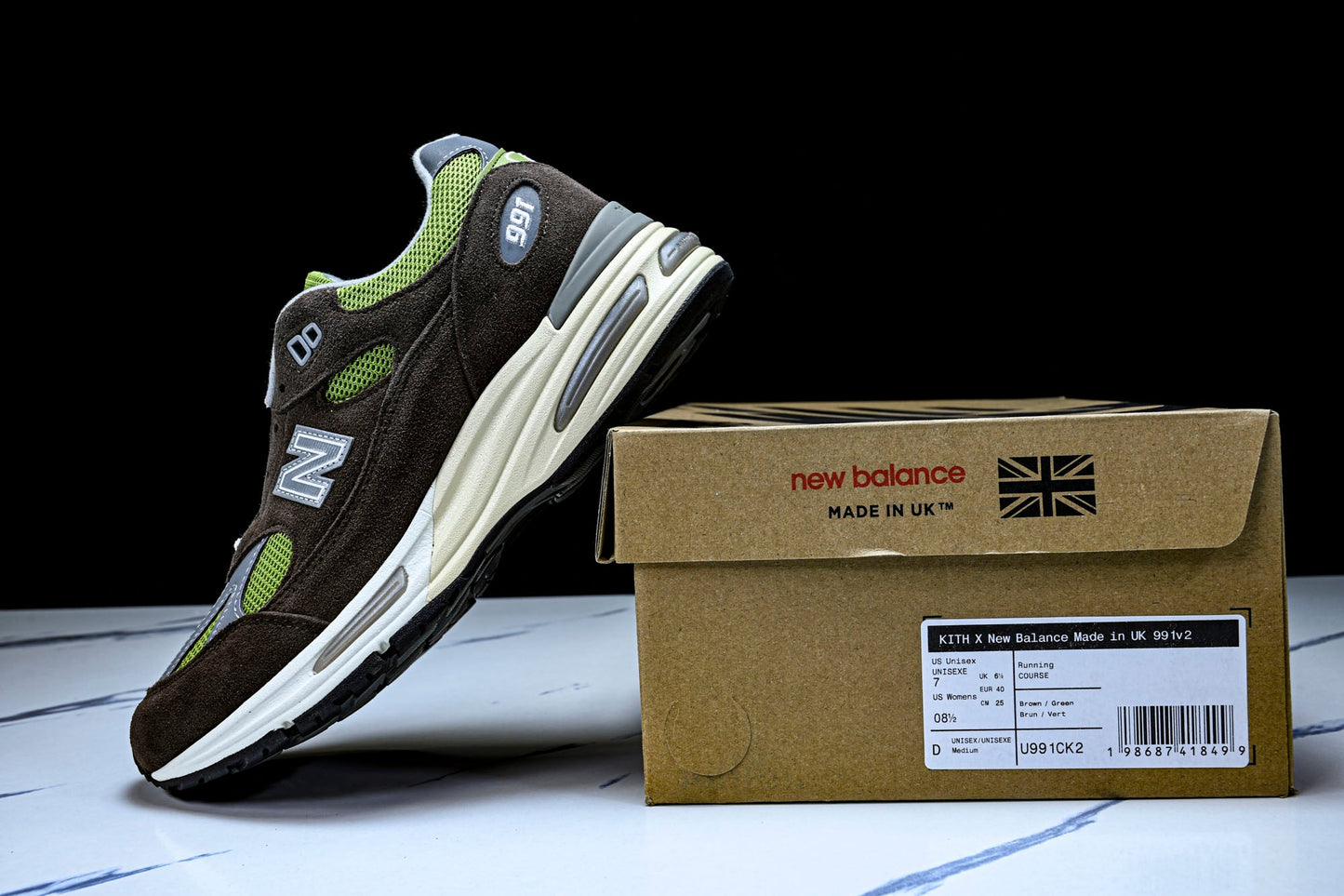 NB 991v2 MiUK x Daniëlle Cathari x Kith 'Reverse Matcha'