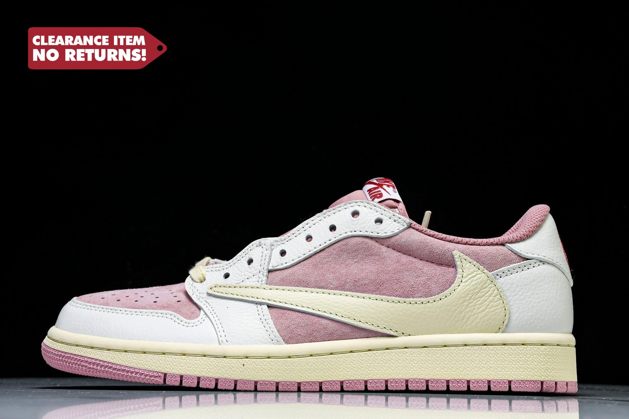 Travis Scott AJ1 Retro Low OG 'Shy Pink' - UK 8 / US 9 / EU 42.5