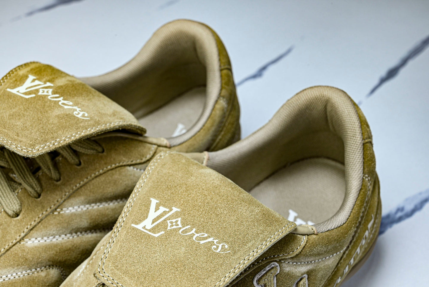 Louis Vuittоп Footprint Football Sneaker 'Beige Suede'