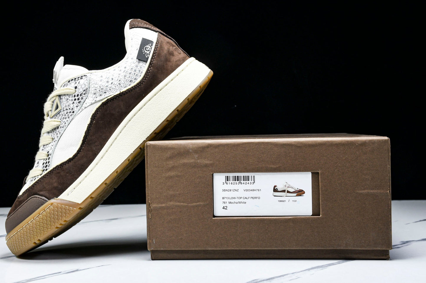 Travis Scott x D1or B713 Cactus Jack 'Beige Brown Python' - UK 6 / US 7 / EU 40