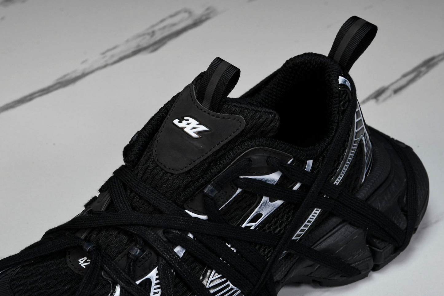 3XL Sneaker Extreme Lace 'Black Silver'
