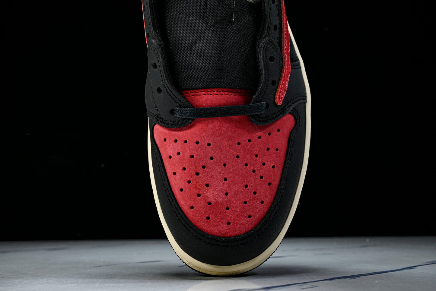 Travis Scott AJ1 Retro Low ‘Black Red' (Unreleased)
