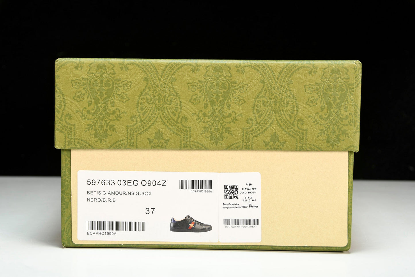 Guссi Ace 'Black Bee' - UK 11 / US 11.5 / EU 45
