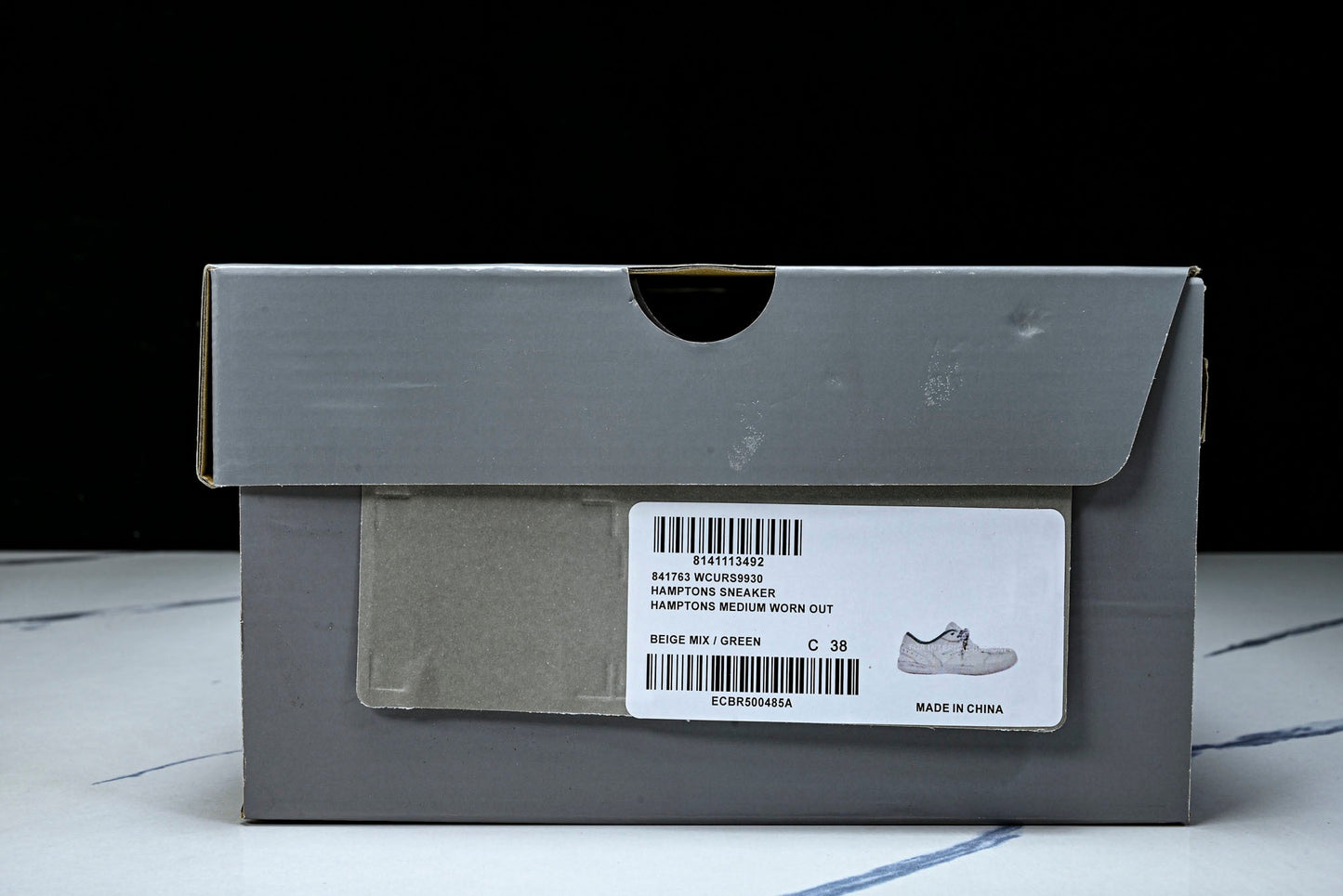 Вalenciaga Hamptons Worn-Out Sneaker 'Beige Green'