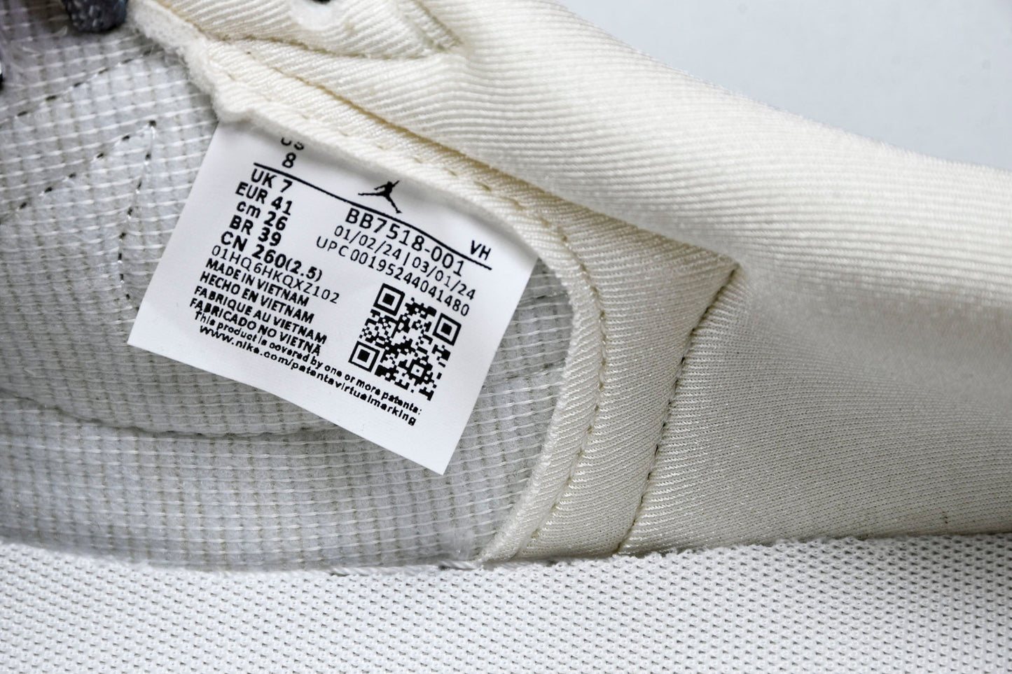 Travis Scott AJ1 Low x Supreme 'White Grey Sole' (Custom)