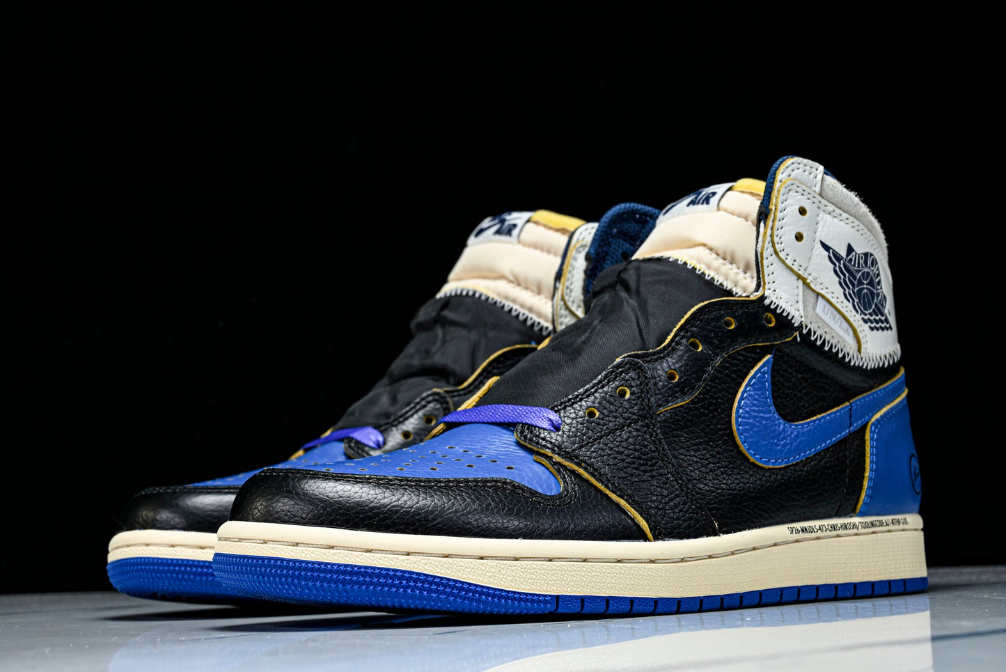 Union LA x Fragment x AJ1 Retro High 'Black Sport Royal'
