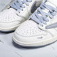 Travis Scott AJ1 Low x Supreme 'White Grey 2.0' (Custom)