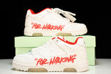 Off-White Out Of Office OOO Low Top "For Walking - White Red