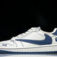 Travis Scott AJ1 Low x BAPE 'White Blue' (Custom)