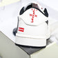 Travis Scott AJ1 Low x Supreme 'Black White' (Custom)