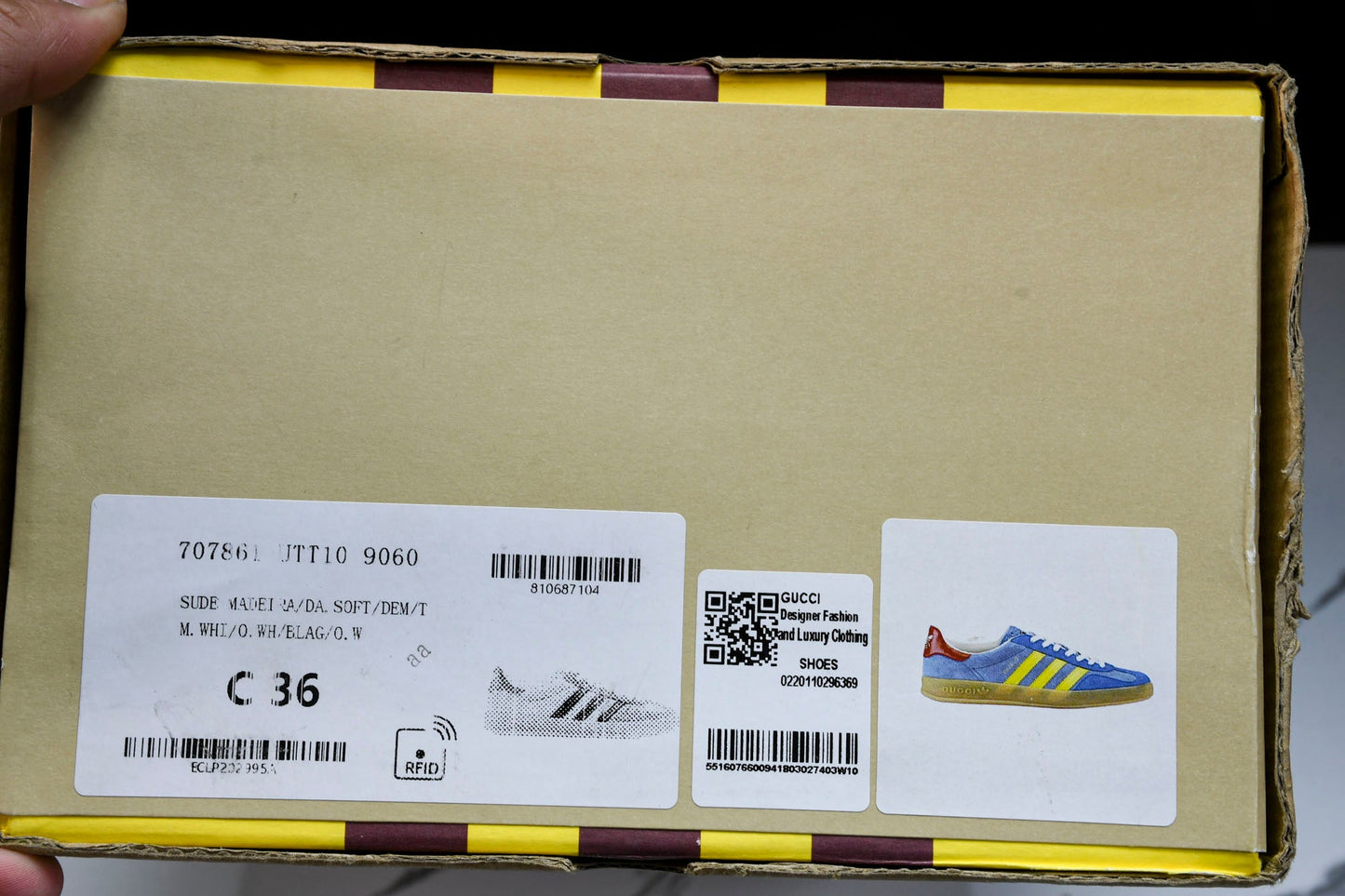Guссi x Gazelle 'Light Blue Suede' - UK 6 / US 6.5 / EU 39