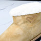 Prada Suede Booties 'Beige'