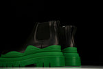 Вottega Veneta Tire Ankle Chelsea Boots 'Black Green'