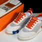 Hermès Bouncing Sneaker 'Blanc Orange Bleu'