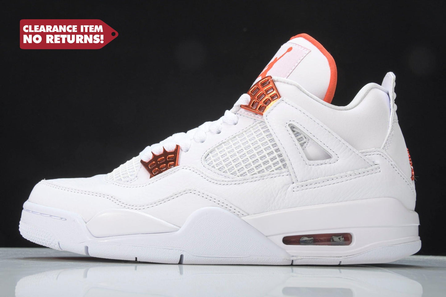 AJ4 Retro OG 'Orange Metallic' - UK 9.5 / US 10.5 / EU 44.5