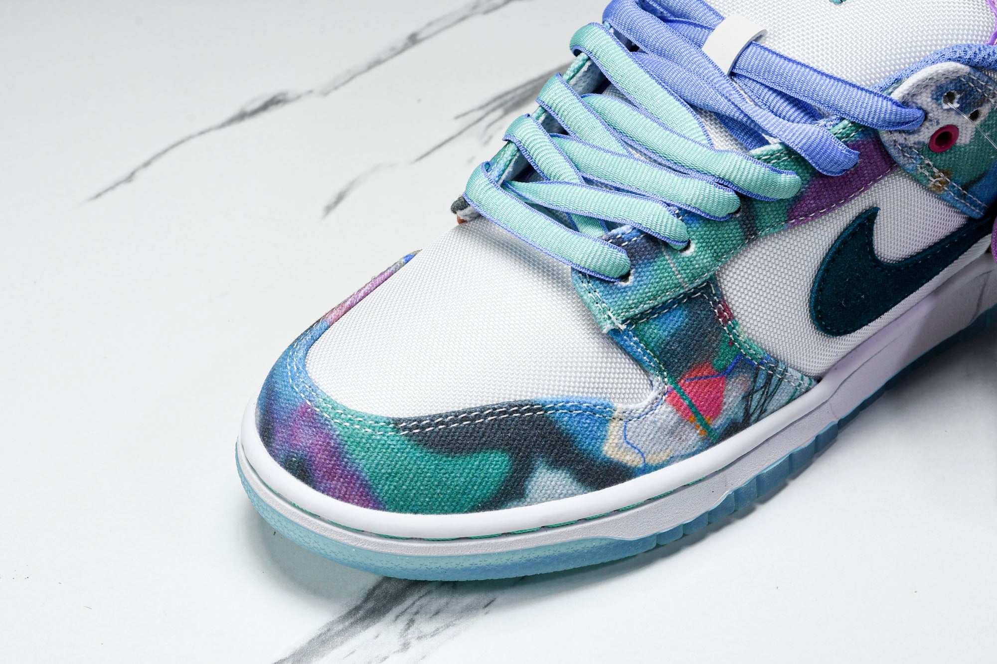 SB Dnk Low x Futura Laboratories 'Bleached Aqua' - UK W 3.5 (M 4) / US W 6 (M 4.5) / EU 36.5