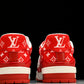 Louis Vuittоп Trainer Low 'Red Monogram Textile'