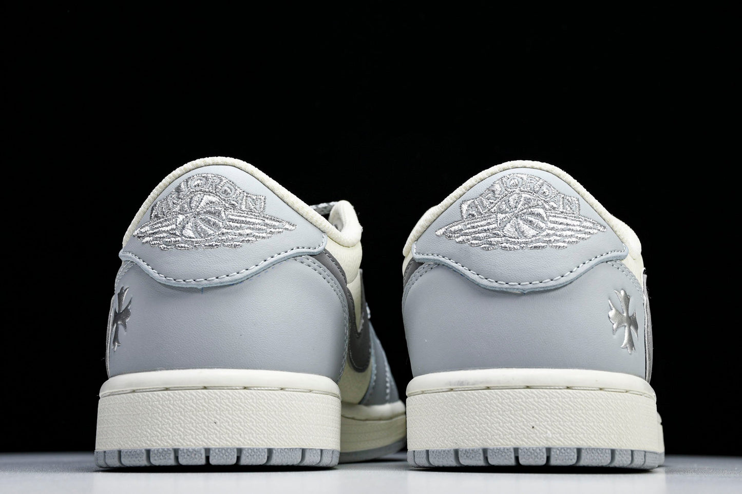Travis Scott AJ1 Retro Low x Chrome Hearts (Custom) - UK 9 / US 10 / EU 44