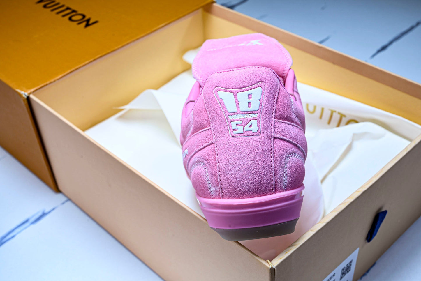 Louis Vuittоп Footprint Football Sneaker 'Pink Suede'