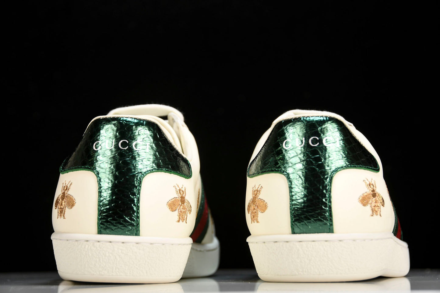 Guссi Ace 'Bees and Stars Green' - UK 7 / US 7.5 / EU 41