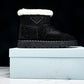 Prada Suede Booties 'Black'