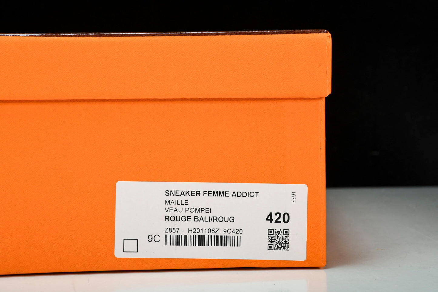 Hermès Bouncing Sneaker 'Blanc Orange Gris'