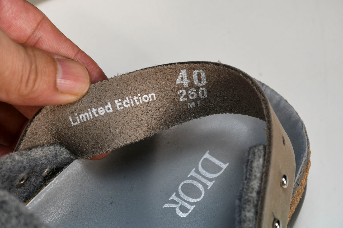 Birkenstock x D1or Tokio Mule Felted Wool 'Grey' - UK 6 / US 7 / EU 40
