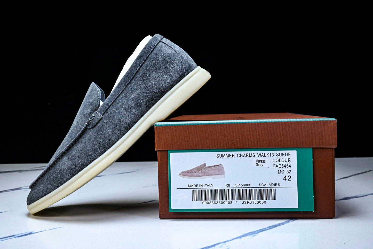 Loro Piana Summer Walk Loafer 'Charcoal'