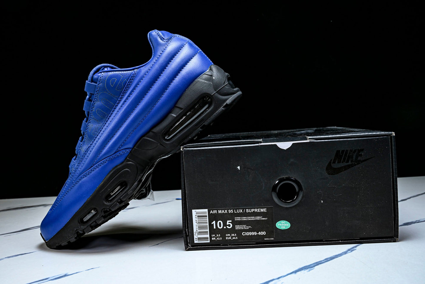 Supreme x AM95 Lux 'Hyper Cobalt'
