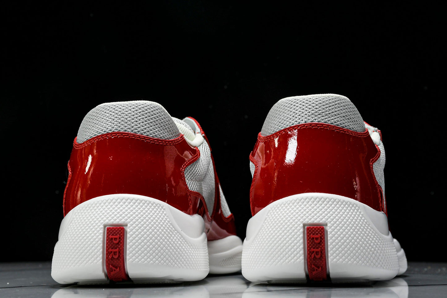 Prada America's Cup Sneaker 'Red Silver'