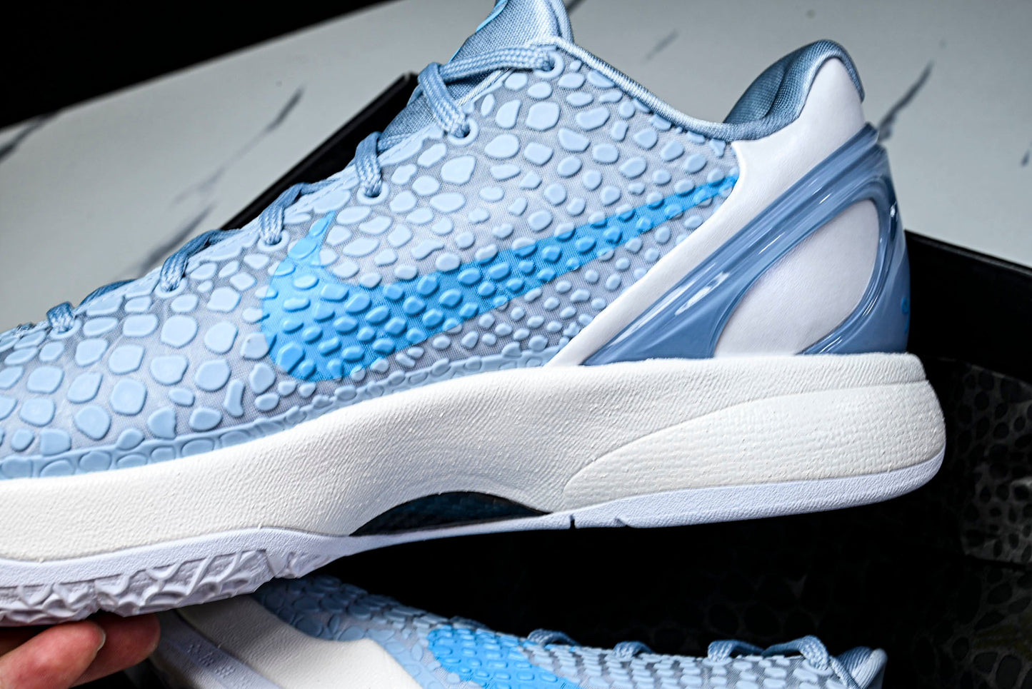 Kobe 6 Protro x Caitlin Clark 'Light Armory Blue'