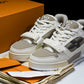 Louis Vuittоп Trainer Low Velcro Strap 'Brown White'