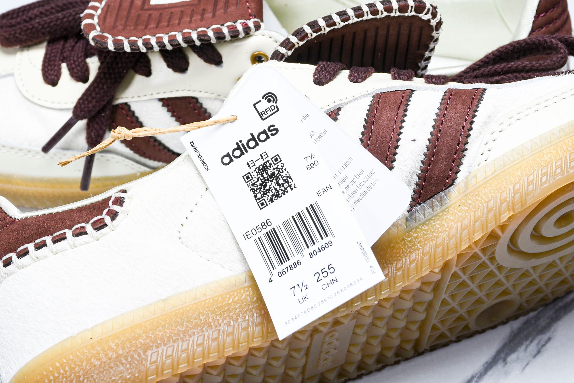 Samba x Wales Bonner 'Pony Tonal Cream White' - UK 4 / US 4.5 (W 5.5) / EU 36.5