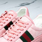 Guссi Ace Web 'Pink Monogram'