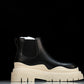 Вottega Veneta Tire Ankle Chelsea Boots 'Black Sea Salt'