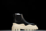 Вottega Veneta Tire Ankle Chelsea Boots 'Black Sea Salt'